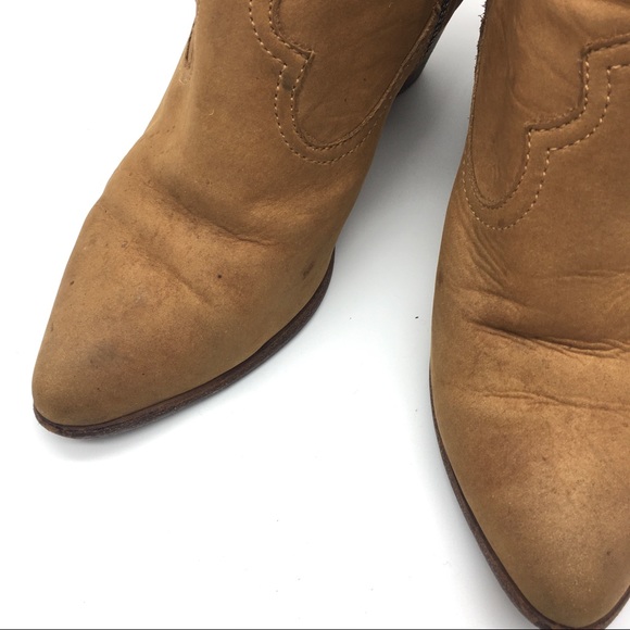 Frye Reina Brown Suede Booties - Picture 9 of 14
